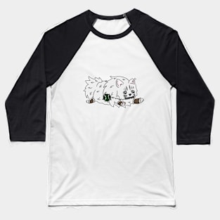 Pomeranian Barbarian | Fantasy Art | DND Dogs Baseball T-Shirt